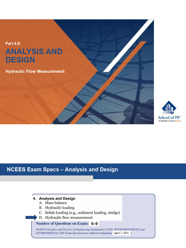 4.D Hydraulic Flow Measurement | PDF | Pressure | Buoyancy