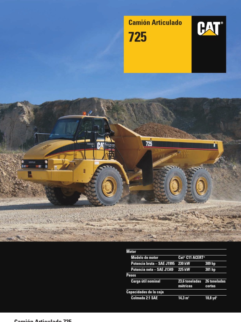 Camion Articulado 725 | PDF | Transmisión (Mecánica) | Direccion