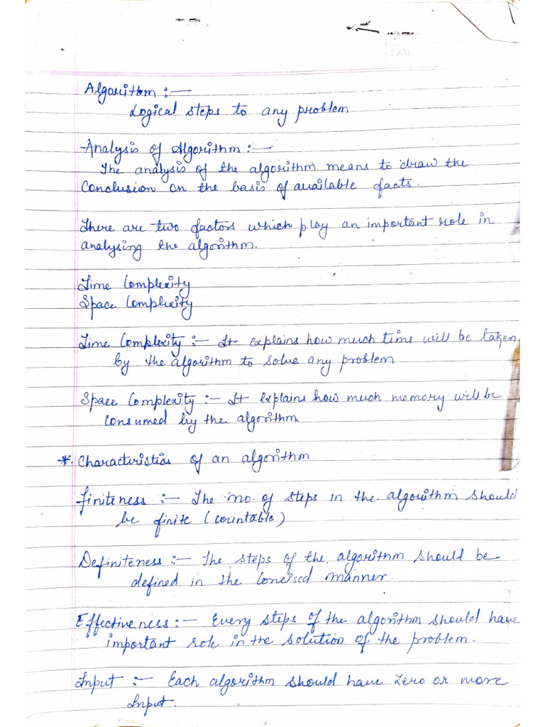 Algorithm Notes by Vishal | PDF