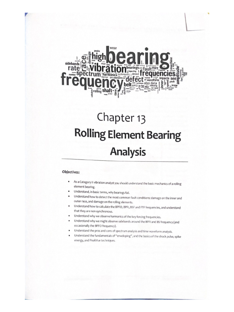 1 (CHAPTER 13 (Rolling Element Bearing Analysis Page) | PDF
