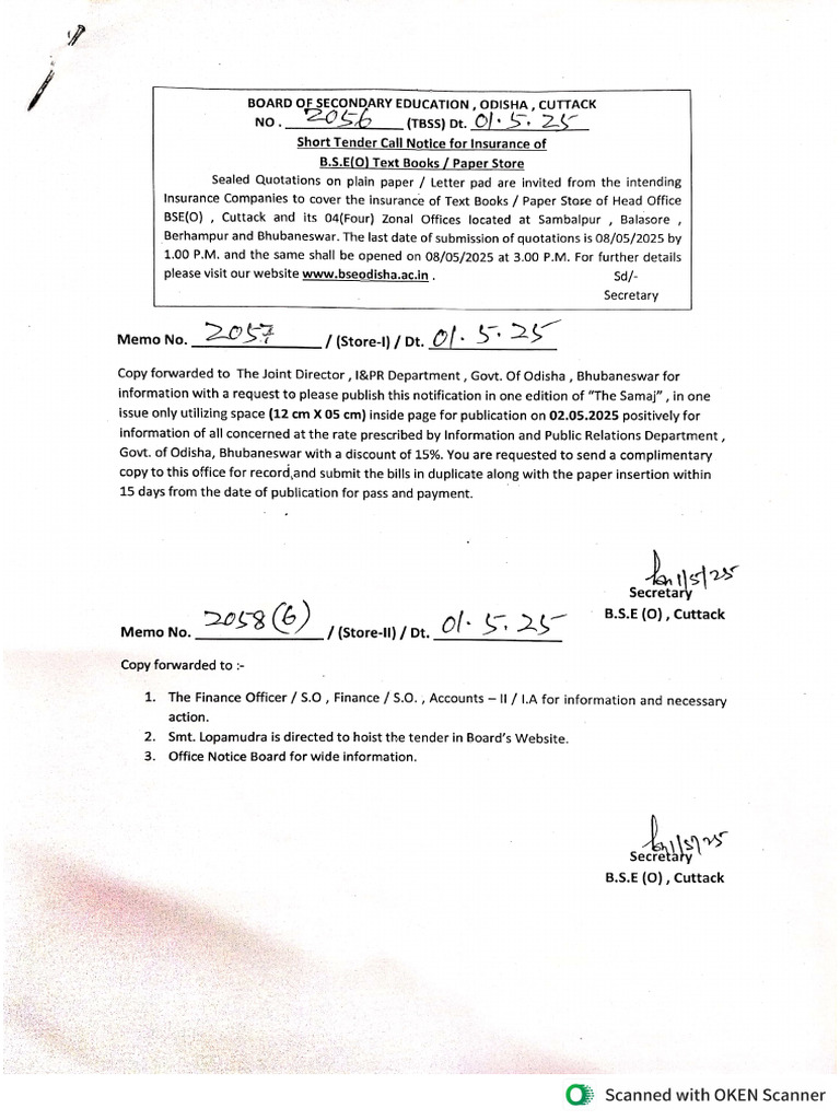Text Book Insurance Tender | PDF