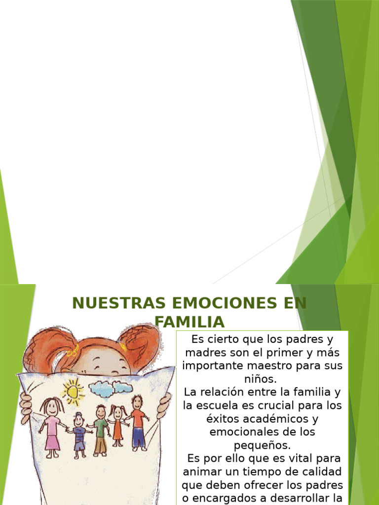 Emociones y Actividades en Familia | PDF | Las emociones