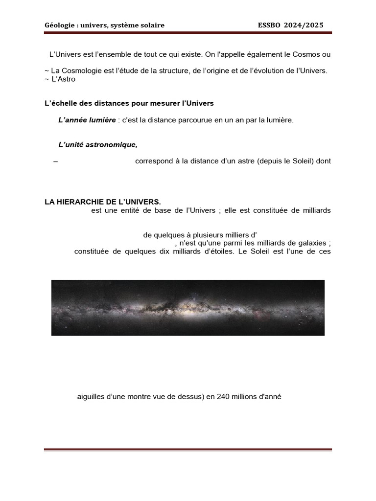 Géologie : Cosmos et Système Solaire | PDF | Tectonique des plaques ...