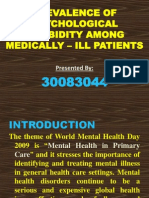 Prevalence of Psychological Morbidity Among Medically - Ill