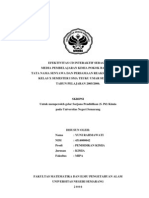 Efektivitas CD Interaktif Sebagai Media Pembelajaran Kimia Pokok Bahasan Tata Nama Senyawa Dan Persamaan Reaksi Sederhana Kelas X Semester I SMA Teuku Umar Semarang Tahun Pelajaran 2005 2006