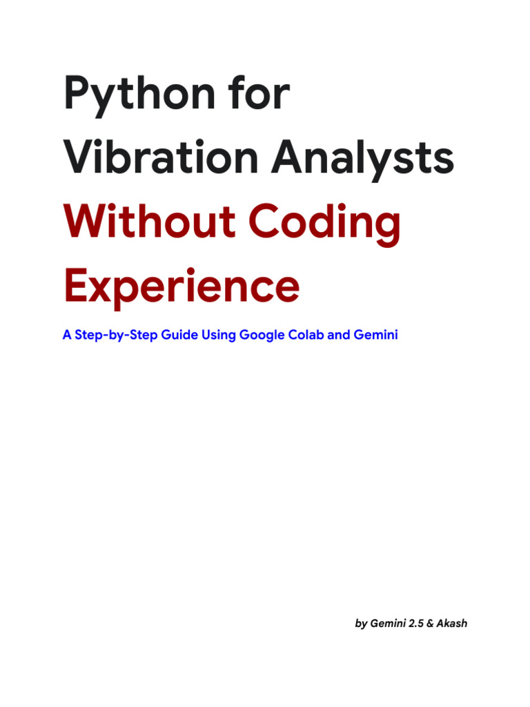 Python for Vibration Analysis in Colab | PDF | Low Pass Filter ...