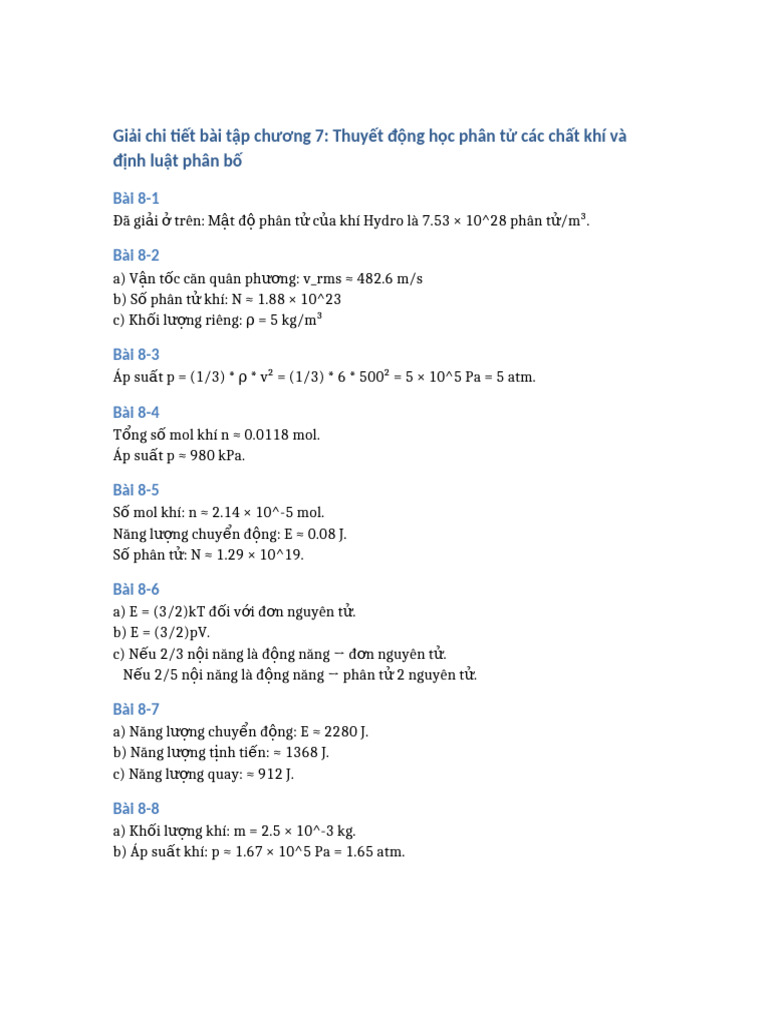 Giai Bai Tap Chuong 7 | PDF