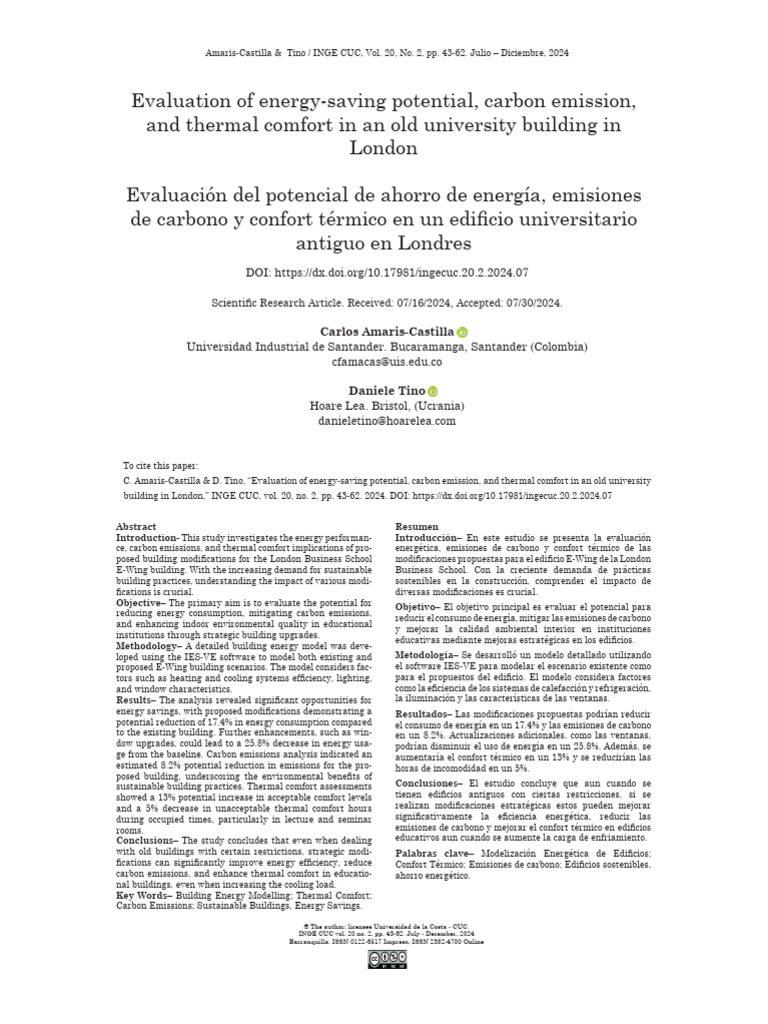 Energy Efficiency in London's Old University Building | PDF | Energy ...