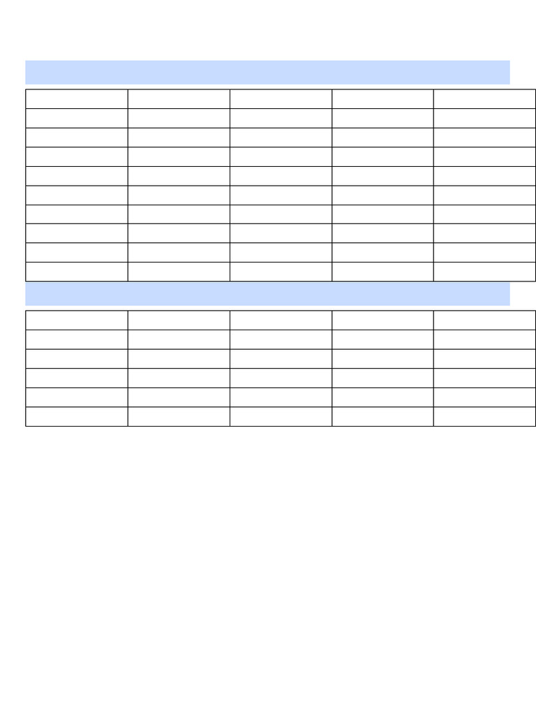 Structured Quick Math Chart | PDF