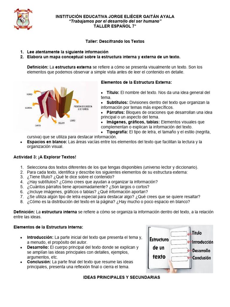 Estructura de Textos en Español 7° | PDF | Abejas | Colmena