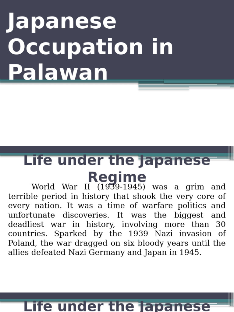 Module 3 Lesson 4 Japanese Occupation | PDF | Military Operations | Warfare