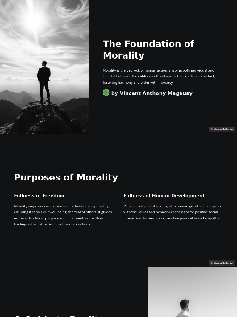The Role of Morality in Human Life | PDF | Morality | Happiness