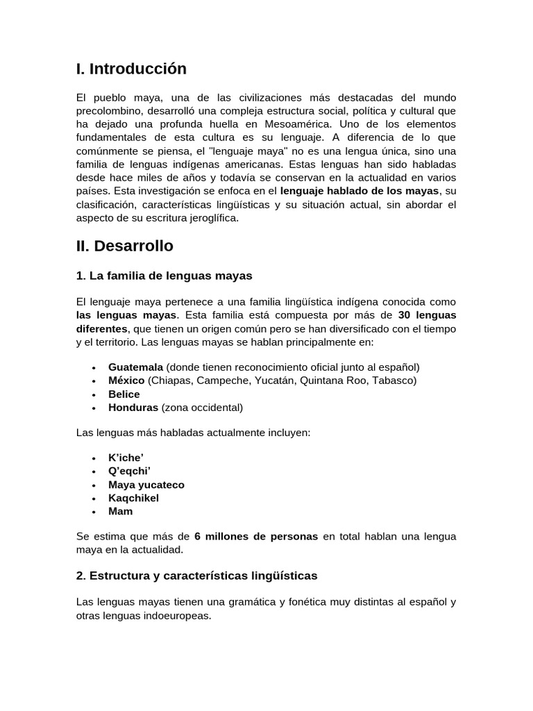 Lenguas Mayas: Diversidad y Revitalización | PDF | Pueblos mayas ...
