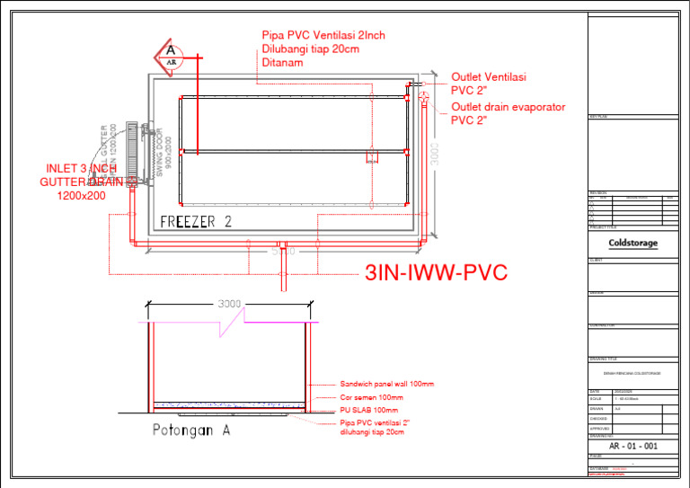 Cold Storage PVC Ventilation Plan | PDF
