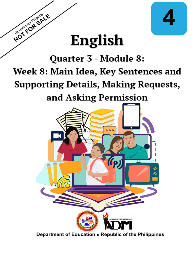Grade 4 English Module: Main Ideas & Requests | PDF | Educational ...