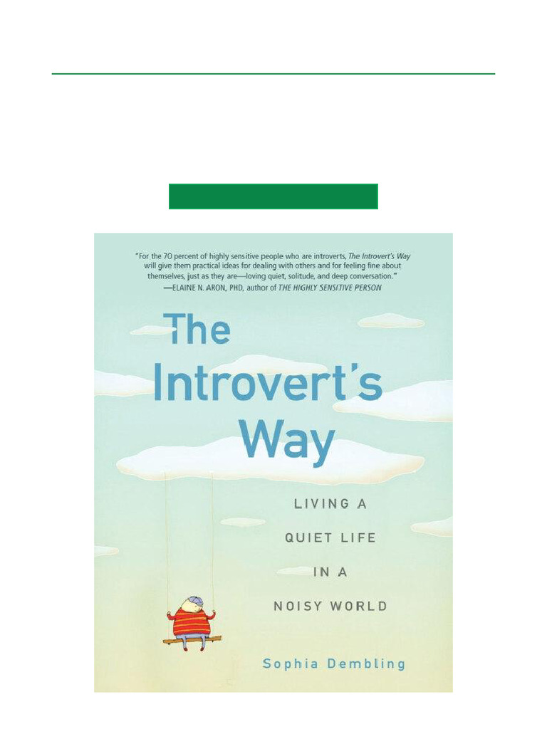 The Introvert's Way: A Quiet Life Guide | PDF