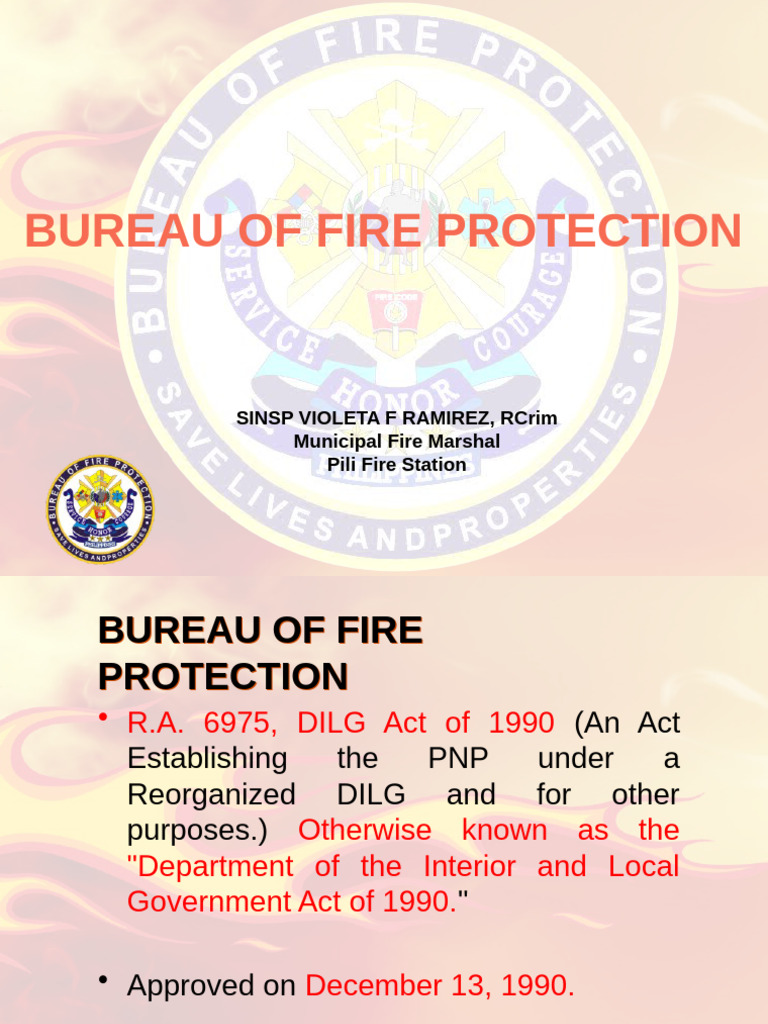 Bureau of Fire Protection | PDF | Inspector
