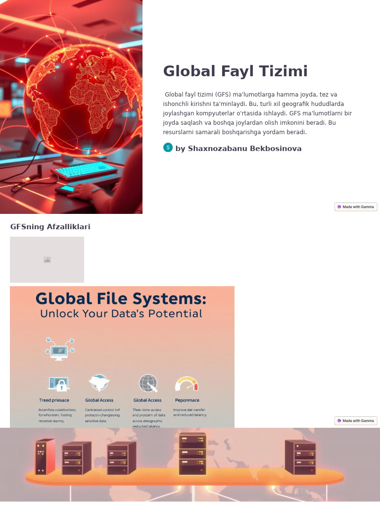Global Fayl Tizimi | PDF