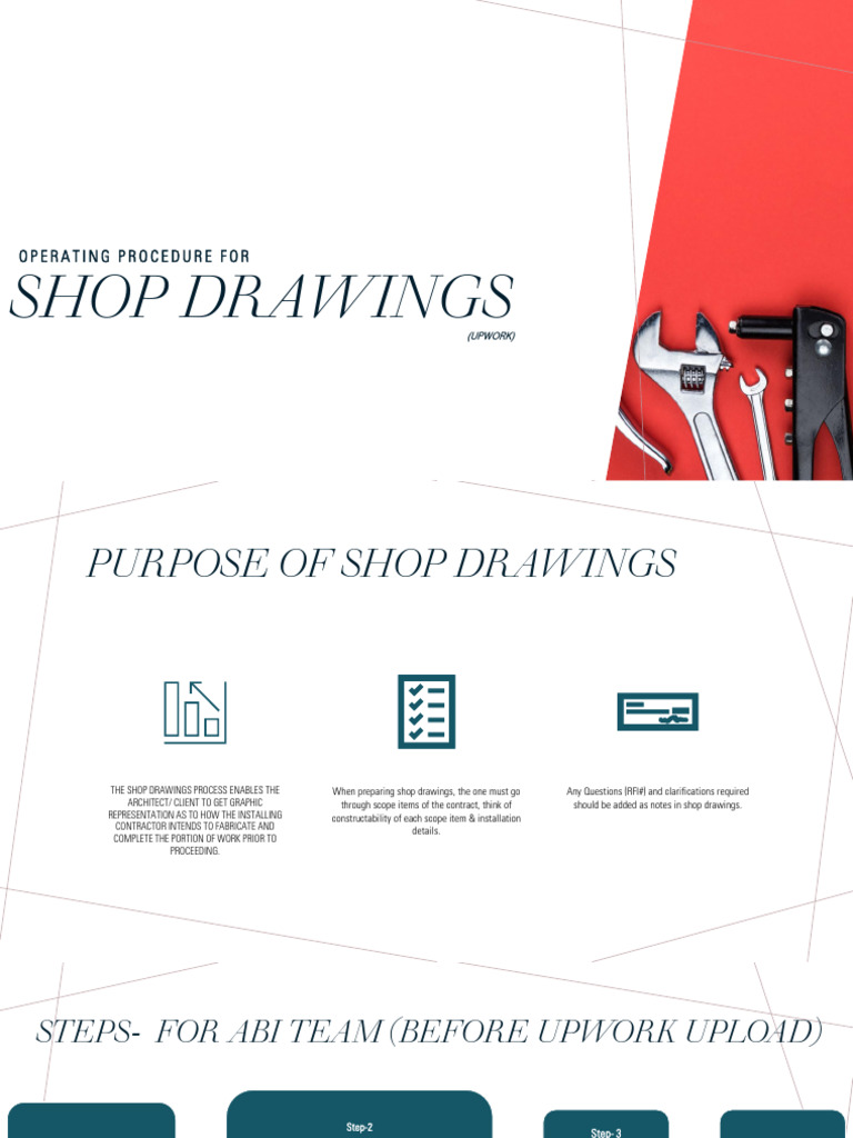 SHOP DRAWINGS - Operating Procedure For Upwork | PDF