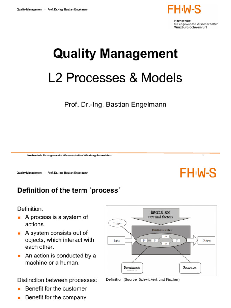 Quality Management Processes Overview | PDF | Quality Management | Customer