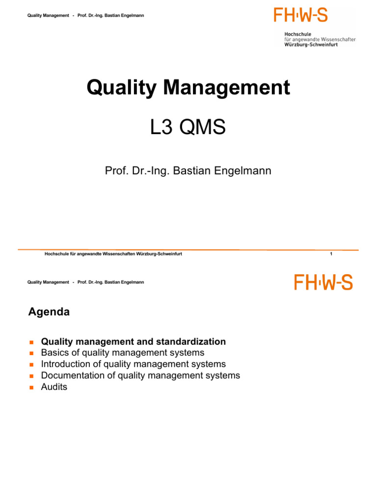 2022SS QM India L3 QM-Systems | PDF | Quality Management | Quality ...