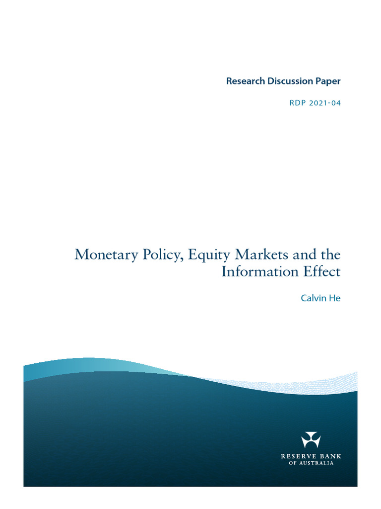 Monetary Policy and Equity Market Dynamics | PDF | Monetary Policy ...