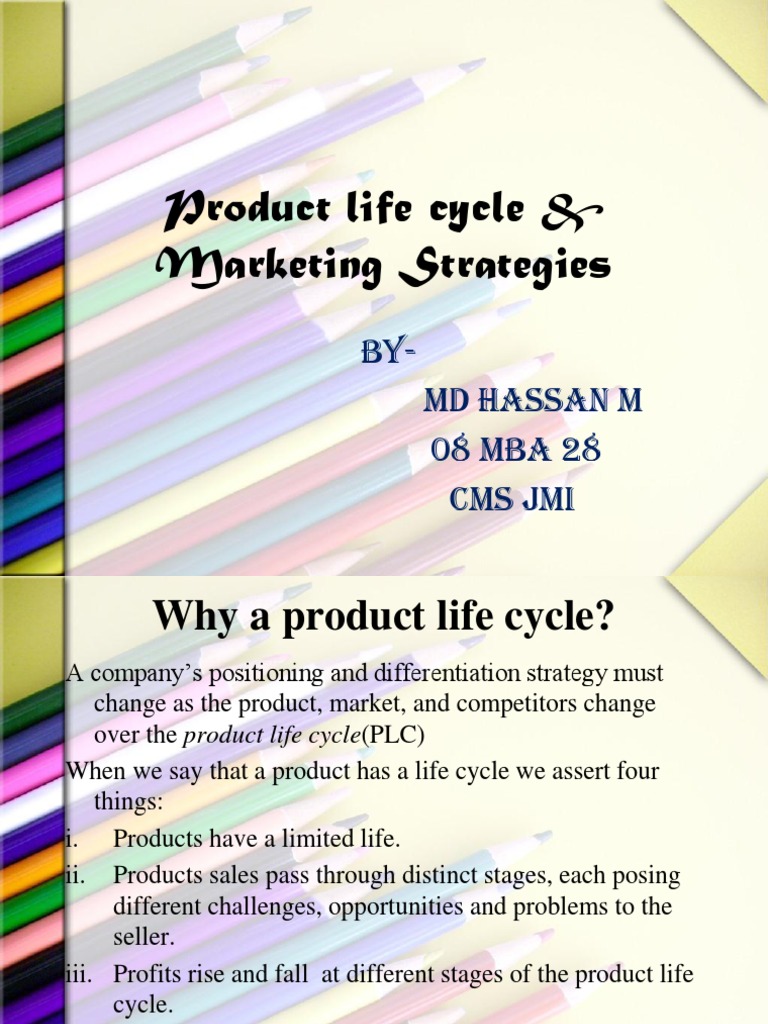 Product Life Cycle & Marketing Strategies | PDF