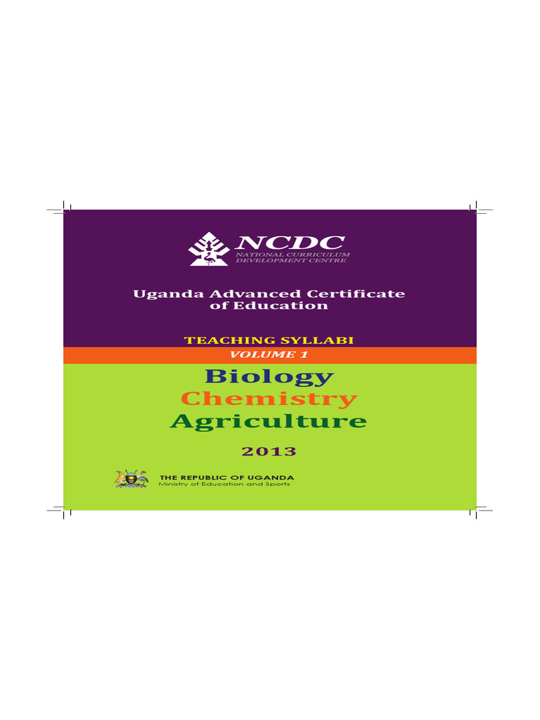 NCDC A-Level Biology Syllabus 2013 | PDF | Biology | Curriculum