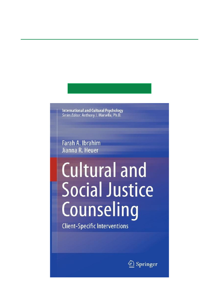 Trending Topic Cultural and Social Justice Counseling Client Specific ...