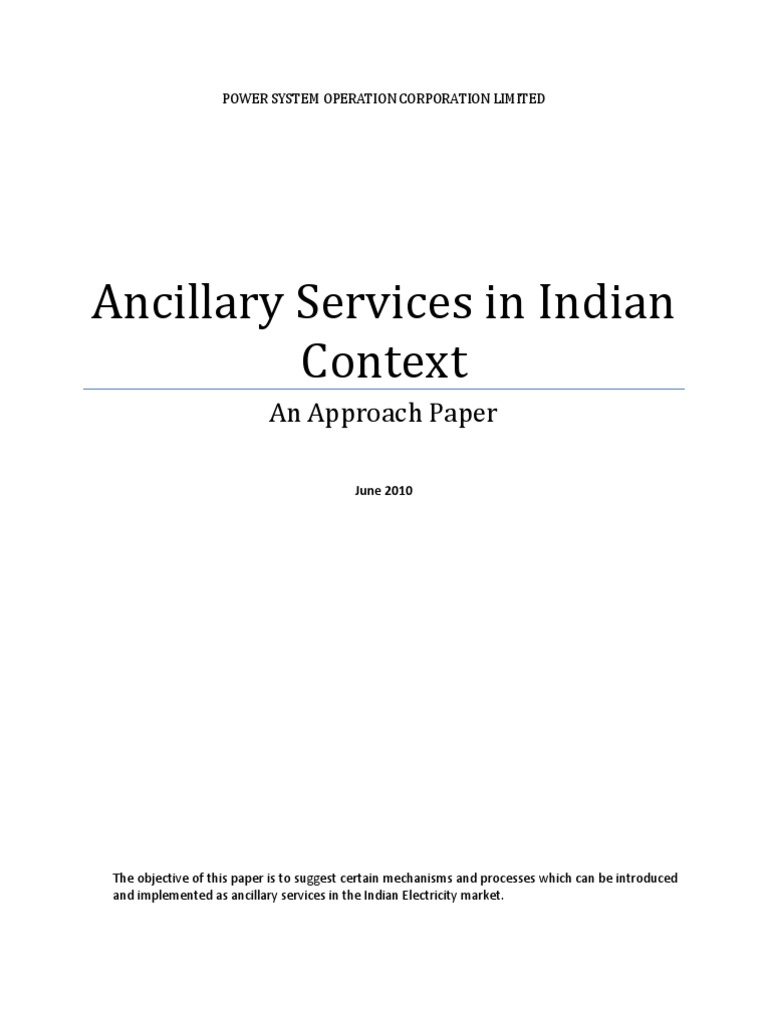 Ancillary Services PDF