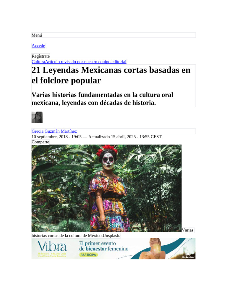 21 Leyendas Mexicanas Cortas | PDF | Leyendas | México