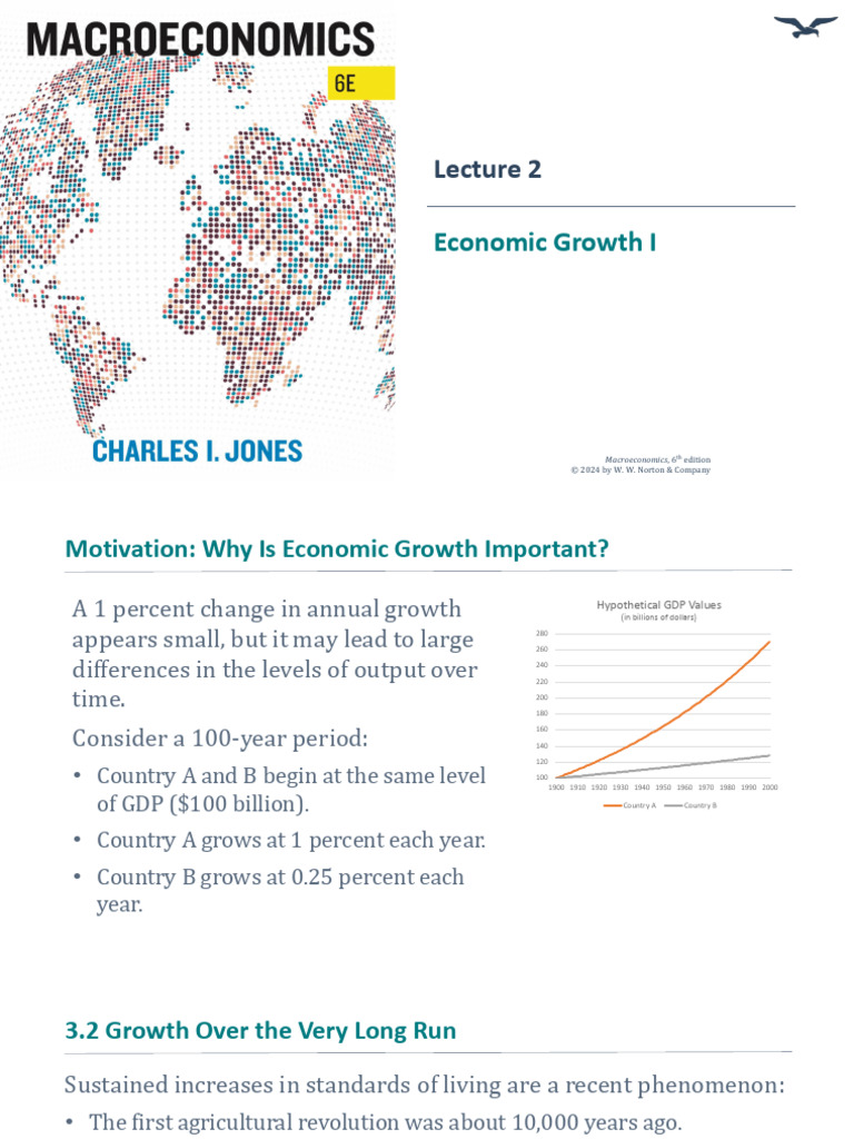 EF3441 Lecture 02 | PDF | Economic Growth | Gross Domestic Product