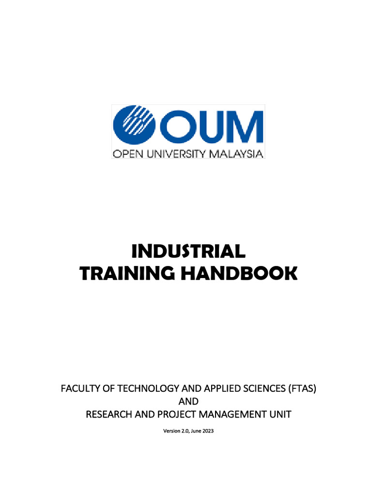Industrial Training Handbook for IT Students | PDF | Evaluation | Skill