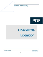 Ejemplo Check List Liberacion