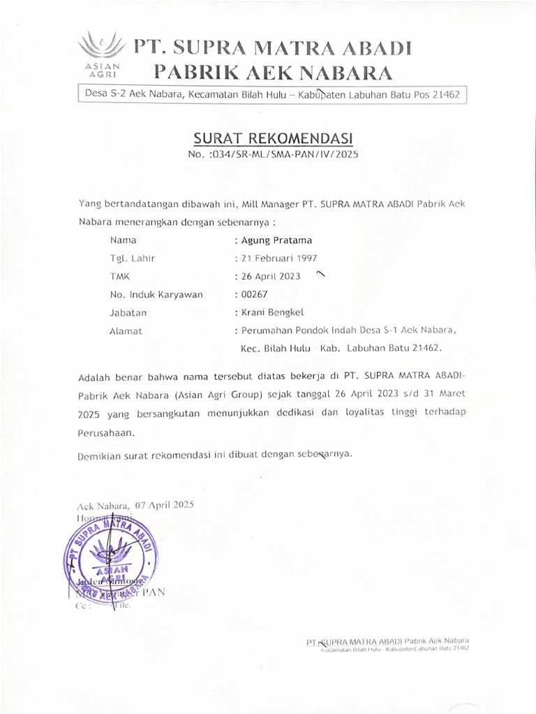 Pt. Supra Matra Abadi | PDF