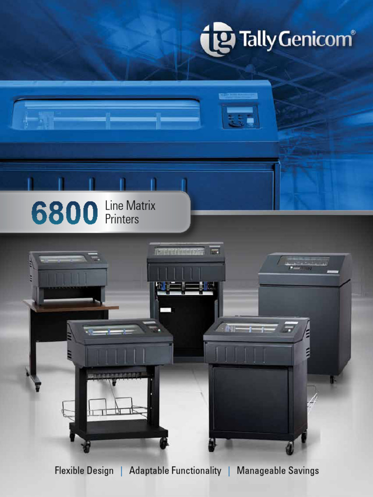 TallyGenicom 6800 Line Matrix Printers | PDF | Printer (Computing ...