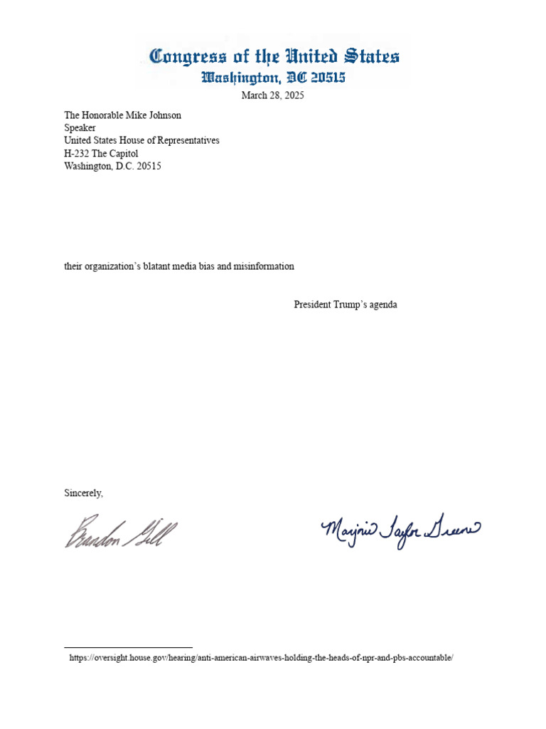 Defunding NPR and PBS Proposal | PDF | Npr | Federal Government Of The ...