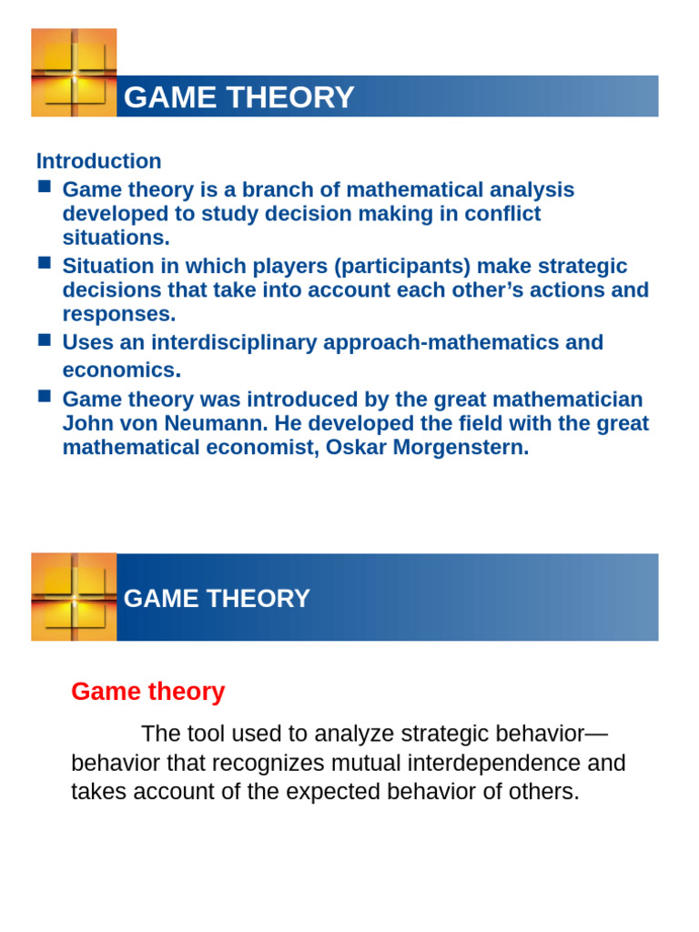 Understanding Game Theory Basics | PDF | Game Theory | Mathematical And ...