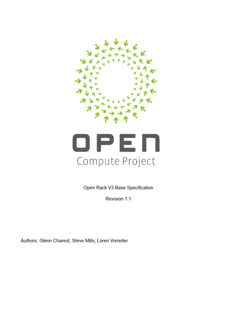Open Rack V3 Base Specification | PDF | Screw