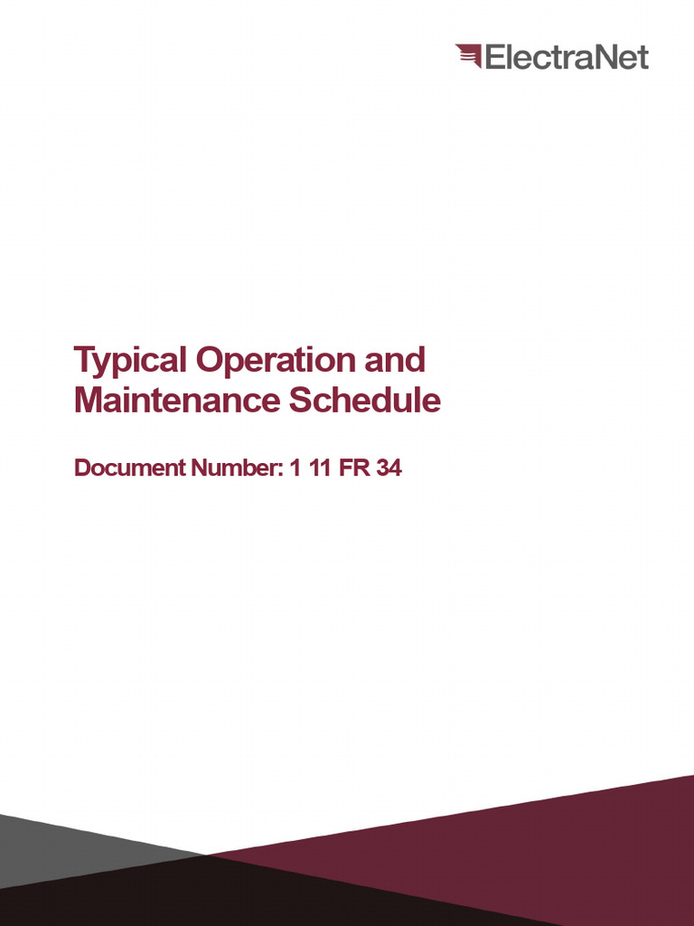 1-11-FR-34-Typical-Operation-and-Maintenance-Schedule | PDF ...