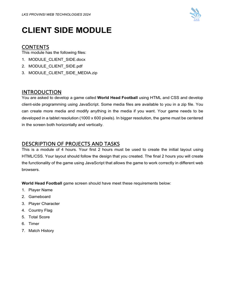 A Module Client Side Final | PDF | Html | World Wide Web