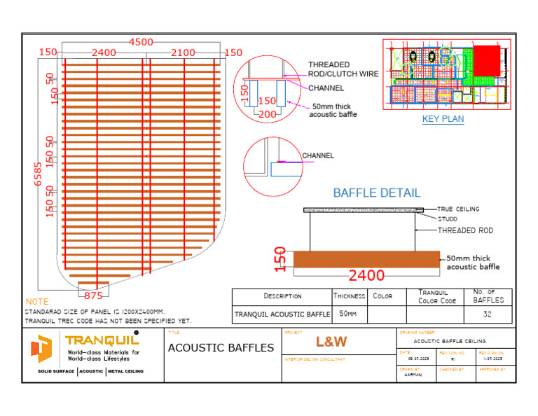 Tranquil Acoustic Baffle Design Details | PDF | Manufactured Goods