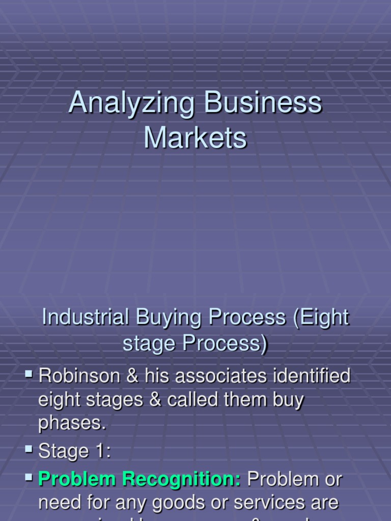 Industrial Buying Process Sales Demand