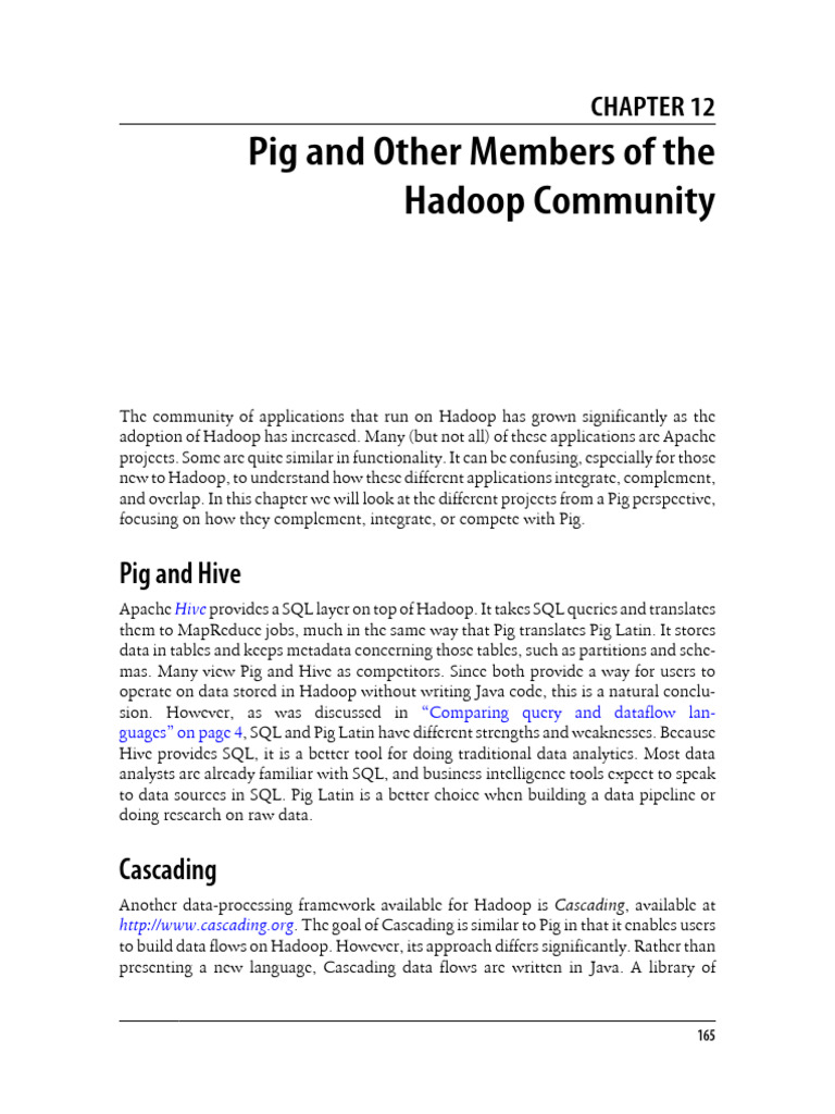 Understanding Pig in the Hadoop Ecosystem | PDF | Apache Hadoop | No Sql