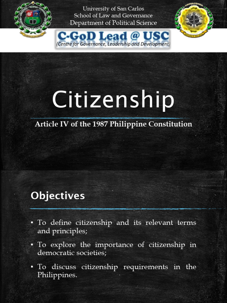 Understanding Philippine Citizenship | PDF | Naturalization | Citizenship