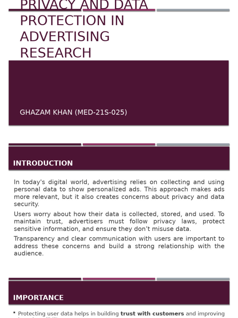 Privacy and Data Protection in Advertising | PDF | Privacy | Computer ...