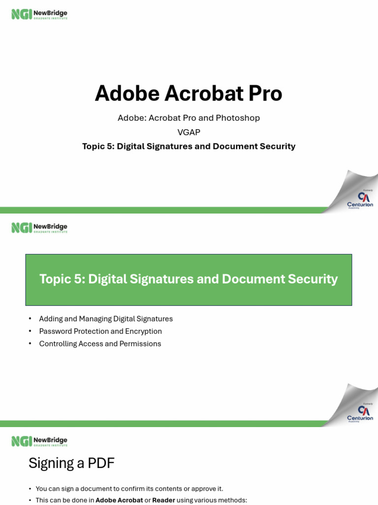 Adobe Acrobat Pro Topic 5 | PDF | Computing | Application Software