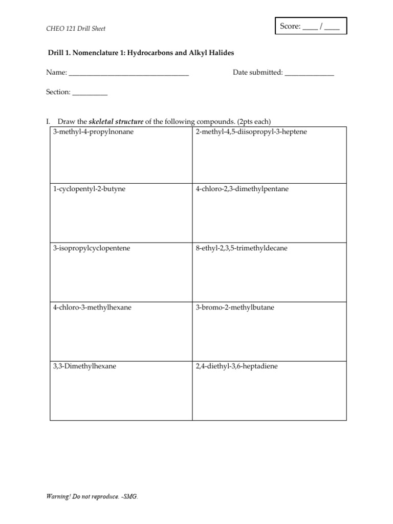 Cheo 121 Drill 1 | PDF