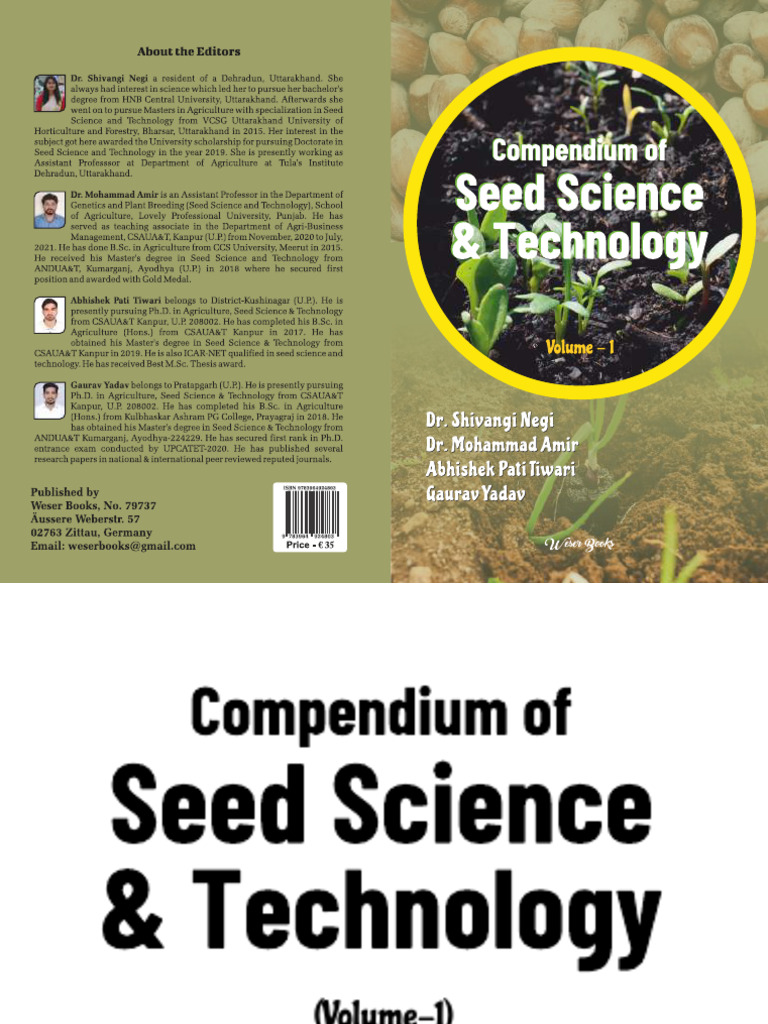 Compendium of Seed Science & Technology | PDF | Infrared | Remote Sensing
