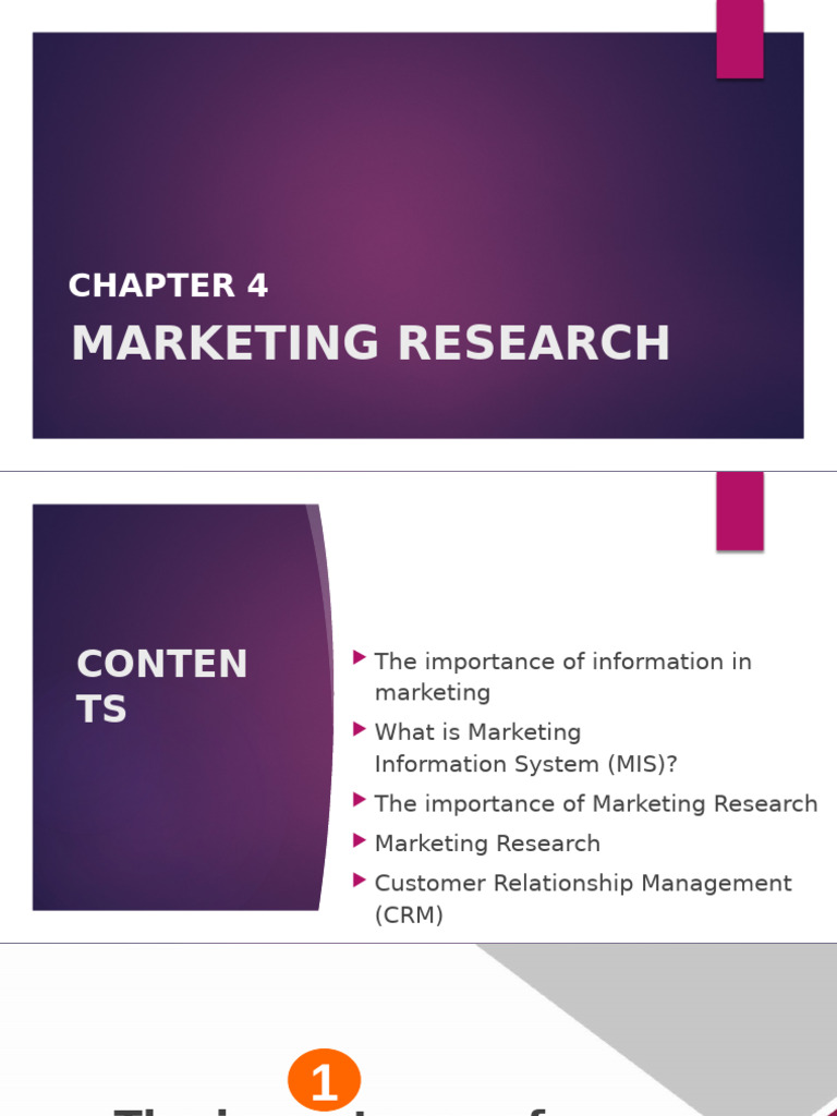 CHAPTER 4 - Marketing Research | PDF | Marketing Research | Marketing